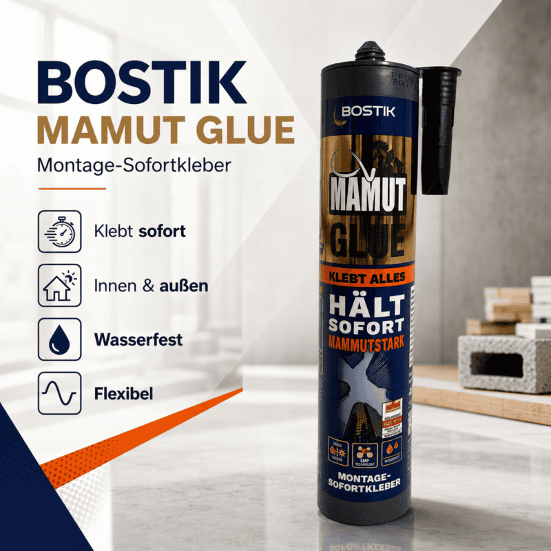 Bostik Mamut Glue Montagekleber wasserfest flexibel für innen und außen