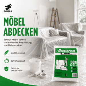 Leichte HDPE Abdeckplane zum Abdecken von Möbeln bei Renovierungs- und Malerarbeiten