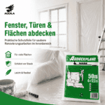 Leichte HDPE Abdeckplane zum Abdecken von Fenstern Türen und Flächen im Innenbereich