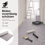 Renovierungsset mit Abdeckvlies Klebeband Abdeckfolie Farbrolle und Pinsel