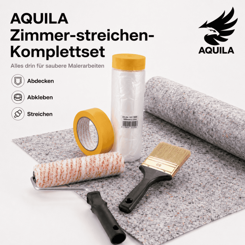AQUILA Renovierungssets für saubere Malerarbeiten im Innenbereich