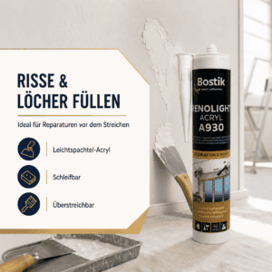 Bostik Renolight Acryl A930 zum Füllen von Rissen und Löchern vor dem Streichen