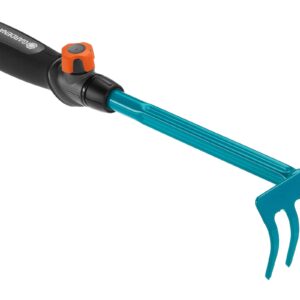 GARDENA combisystem-Blumenrechen zum schonenden Rechen von Beeten und Blumenrabatten